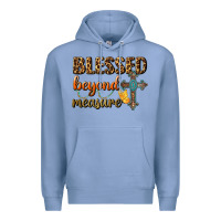 Colony Blue Blessed Beyond Measure Premium Hoodie - BundleAndBundleShop