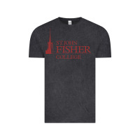 Vintage Black st. john fisher collage Vintage Tee - linhVisuals