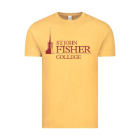 Vintage Mustard st. john fisher collage Vintage Tee - linhVisuals