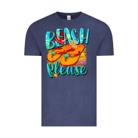 Vintage Denim Beach please Vintage Tee - NancyCooperArtShop
