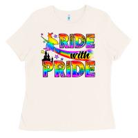 Bone Western LGBTQ+ Ride With Pride Ladies Tee - BundleAndBundleShop