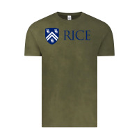 Vintage Olive Rice University Vintage Tee - linhVisuals