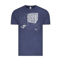 Vintage Denim qr code cube we are the borg Vintage Tee - linhVisuals