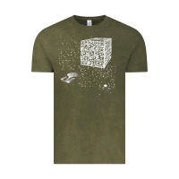 Vintage Olive qr code cube we are the borg Vintage Tee - linhVisuals