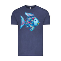 Vintage Denim rainbow fish Vintage Tee - linhVisuals