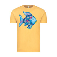 Vintage Mustard rainbow fish Vintage Tee - linhVisuals