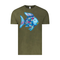 Vintage Olive rainbow fish Vintage Tee - linhVisuals