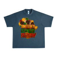 Midnight Navy juneteenth celebrate freedom Urban Heavy Tee - NancyCooperArtShop