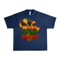 Navy juneteenth celebrate freedom Urban Heavy Tee - NancyCooperArtShop
