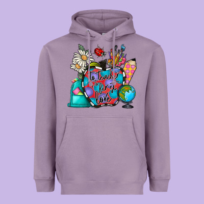 To Teacher Is To First Love Heavyweight Hoodie Designed By Cowhidedigitalart