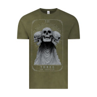 Vintage Olive hunt showdown anniversary three of skulls black t shirt Vintage Tee - linhVisuals