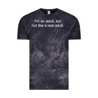 Cloud Black i'm an adult, but not like Vintage Tee - linhVisuals