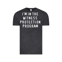 Vintage Black i'm in the witness protection program Vintage Tee - linhVisuals
