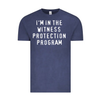 Vintage Denim i'm in the witness protection program Vintage Tee - linhVisuals
