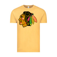 Vintage Mustard the  blackhawks Vintage Tee - linhVisuals