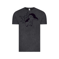 Vintage Black cyndaquil Vintage Tee - linhVisuals
