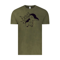 Vintage Olive cyndaquil Vintage Tee - linhVisuals