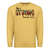 She Is Strong Provebs Premium Sweatshirt | Teevron