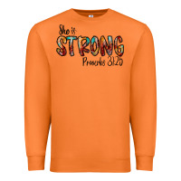 Carrot she is strong provebs Premium Sweatshirt - CowhideDigitalArt