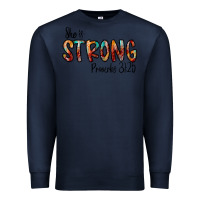 Navy she is strong provebs Premium Sweatshirt - CowhideDigitalArt