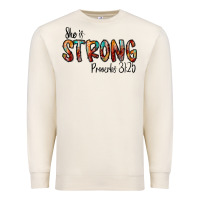 Sandshell she is strong provebs Premium Sweatshirt - CowhideDigitalArt