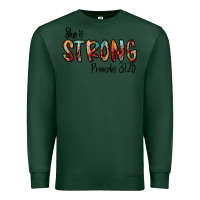 Sports Green she is strong provebs Premium Sweatshirt - CowhideDigitalArt