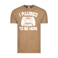 Vintage Coffee i paused my game to be here Vintage Tee - linhVisuals