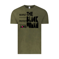 Vintage Olive respect protect love the black woman Vintage Tee - linhVisuals