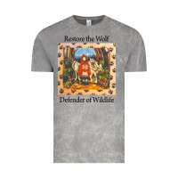 Cloud Rock restore the wolf defenders of wildlife Vintage Tee - linhVisuals