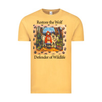 Vintage Mustard restore the wolf defenders of wildlife Vintage Tee - linhVisuals