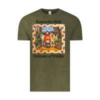 Vintage Olive restore the wolf defenders of wildlife Vintage Tee - linhVisuals