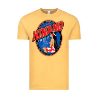Vintage Mustard hinano tahiti Vintage Tee - linhVisuals