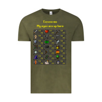 Vintage Olive runescape game Vintage Tee - linhVisuals