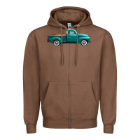 Chestnut western truck side view Zipper Hoodie - FaDigitalArtStudio