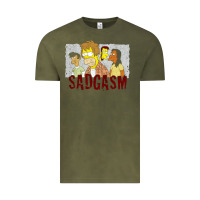 Vintage Olive sadgasm Vintage Tee - linhVisuals