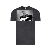 Vintage Black kurt smoking Vintage Tee - linhVisuals