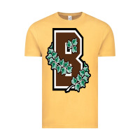 Vintage Mustard brown university Vintage Tee - linhVisuals
