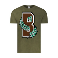 Vintage Olive brown university Vintage Tee - linhVisuals