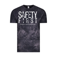 Cloud Black safety first science teacher Vintage Tee - linhVisuals