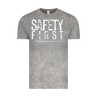 Cloud Rock safety first science teacher Vintage Tee - linhVisuals