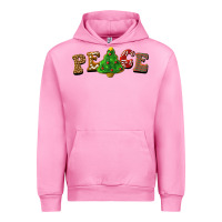 Fuchsia Pink christmas peace Urban Hoodie - BarkalooDesign