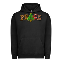 Pigment Black christmas peace Urban Hoodie - BarkalooDesign