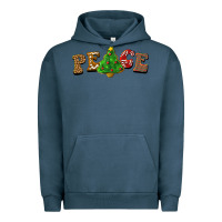 Pigment Midnight Navy christmas peace Urban Hoodie - BarkalooDesign