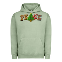 Pigment Oil Green christmas peace Urban Hoodie - BarkalooDesign