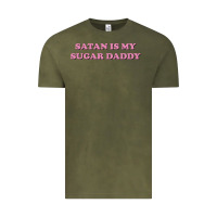 Vintage Olive satan is my sugar daddy Vintage Tee - linhVisuals