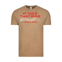 Vintage Coffee my train of thought derailed Vintage Tee - linhVisuals