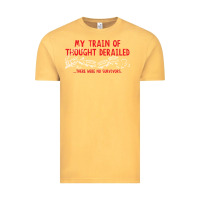 Vintage Mustard my train of thought derailed Vintage Tee - linhVisuals