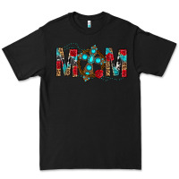 Black Western Mom With Cross Premium Tee - BundleAndBundleShop