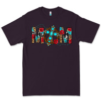 Plum Western Mom With Cross Premium Tee - BundleAndBundleShop