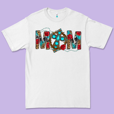 Western Mom With Cross Premium Tee Designed By Bundleandbundleshop